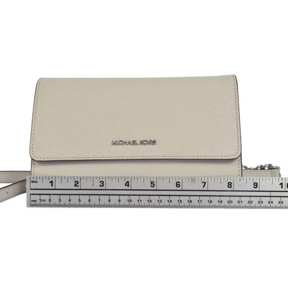 Michael Kors Jet Set Saffiano Leather 3-in-1 Crossbody Beige NWOT - Picture 10 of 14